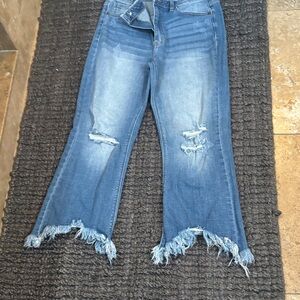 Distressed Blue Women's Jeans